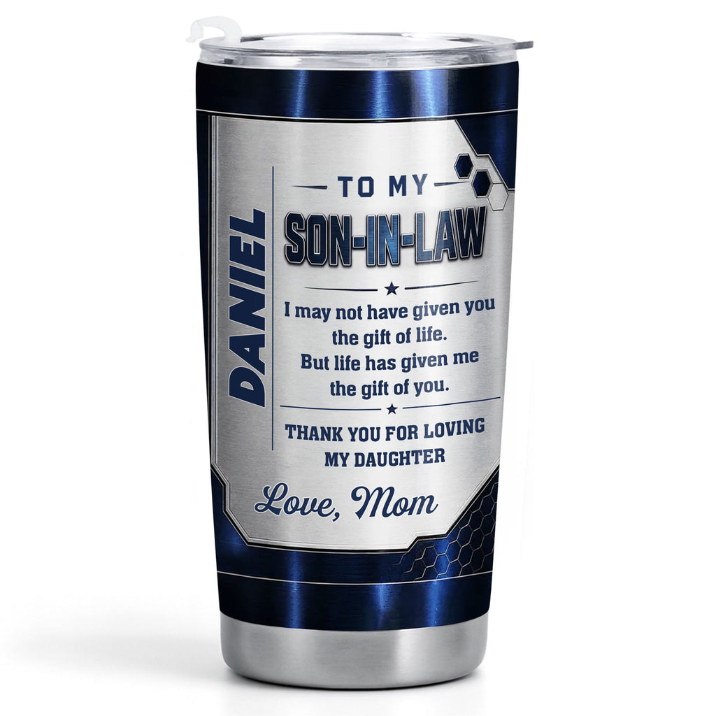 Personalized Custom 20oz Tumbler Gift for Son-in-Law 20oz Tumbler GradoCreations