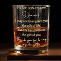 Personalized Custom Whiskey Glass Gift for Son-in-Law Whiskey Glass GradoCreations