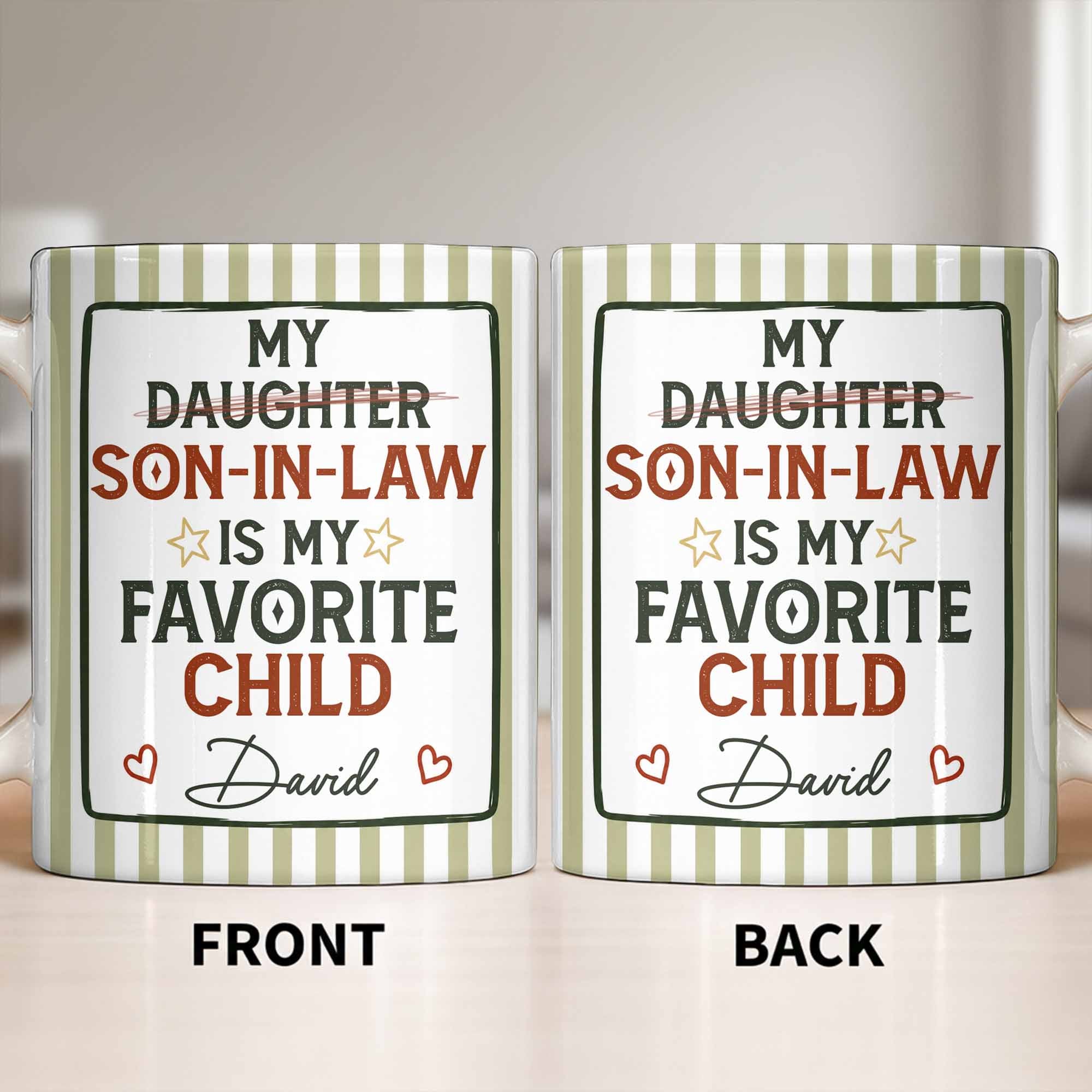 Personalized Custom Coffee Mug for Son-in-Law with Heart Stars Edge-to-edge Mug GradoCreations