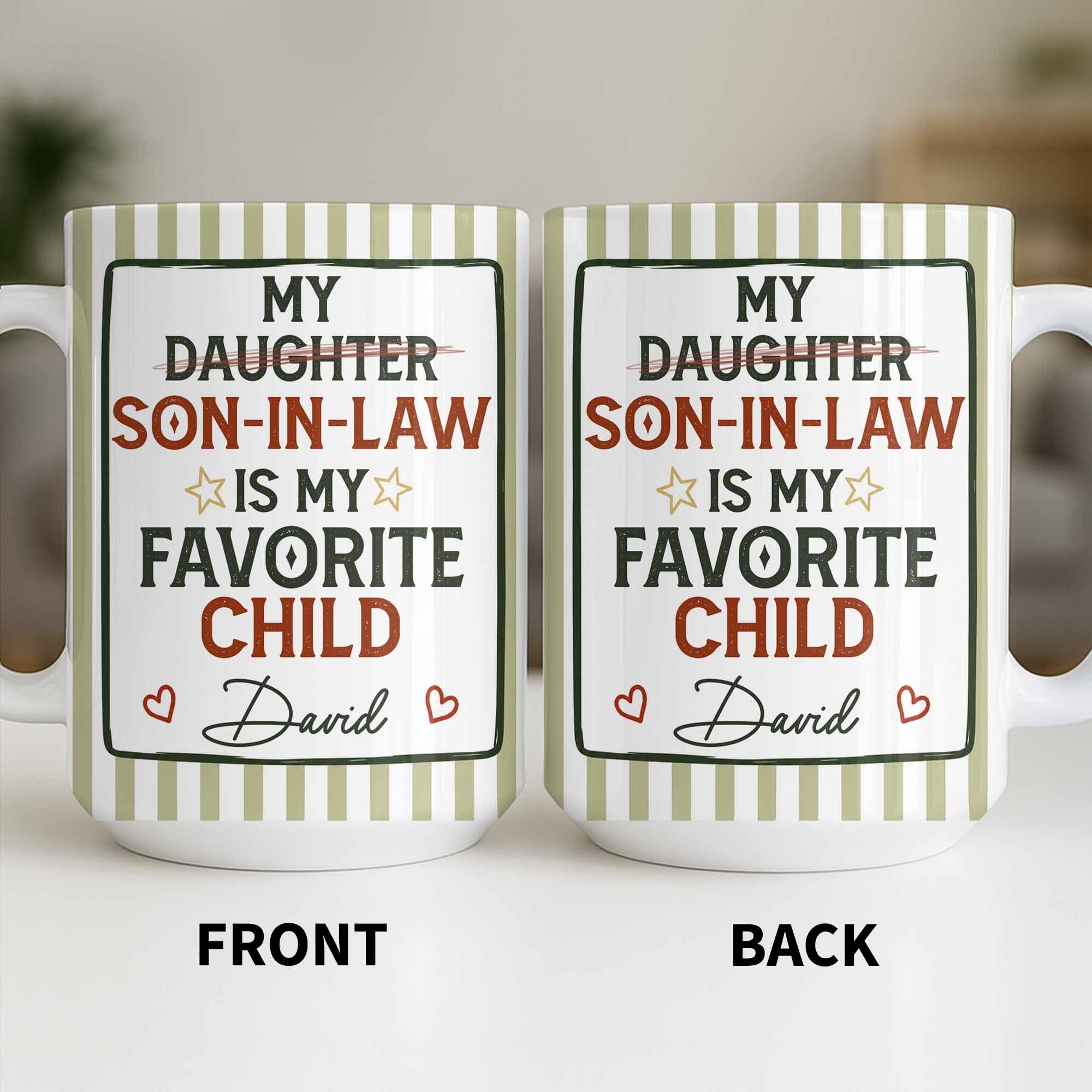 Personalized Custom Coffee Mug for Son-in-Law with Heart Stars Edge-to-edge Mug GradoCreations