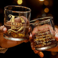 Personalized Custom Whiskey Glass Monogram Gift for Son-in-Law Whiskey Glass GradoCreations