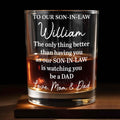 Personalized Engraved Whiskey Glass Gift for Son-in-Law Whiskey Glass GradoCreations