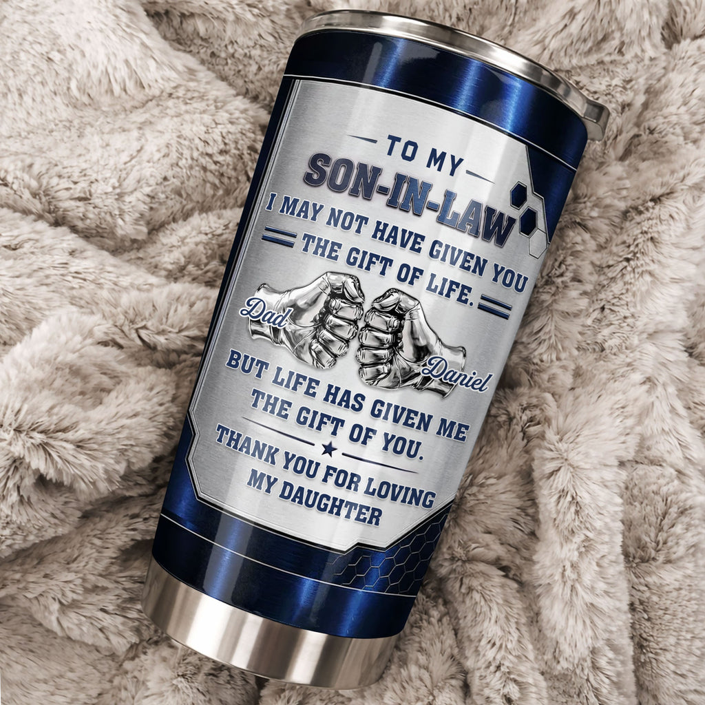 Personalized 20oz Stainless Steel Tumbler Custom Gift for Son-in-Law 20oz Tumbler GradoCreations