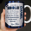 Personalized Honeycomb Design Coffee Mug Gift for Son-in-Law Edge-to-edge Mug GradoCreations