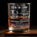 Personalized Custom Whiskey Glass Monogram Gift for Son-in-Law Whiskey Glass GradoCreations
