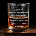 Personalized Whiskey Glass Custom Name Gift for Son-in-Law Whiskey Glass GradoCreations