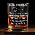 Personalized Custom Whiskey Glass Heartfelt Gift for Son-in-Law Whiskey Glass GradoCreations