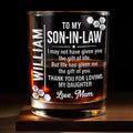 Personalized Whiskey Glass Custom Name Gift for Son-in-Law Whiskey Glass GradoCreations