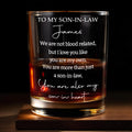 Personalized Custom Whiskey Glass Gift for Son-in-Law Whiskey Glass GradoCreations