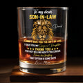 Personalized Crown Whiskey Glass Custom Name Gift for Son-in-Law