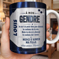 Personalized Blue Metal Texture Coffee Mug Gift for Son-in-Law Edge-to-edge Mug GradoCreations