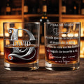 Personalized Custom Whiskey Glass Monogram Gift for Son-In-Law Whiskey Glass GradoCreations