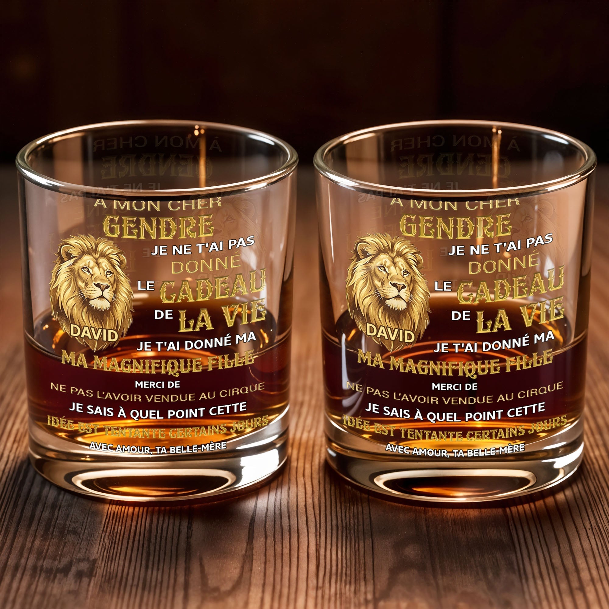 Personalized Custom Whiskey Glass Gift for Son-in-Law Whiskey Glass GradoCreations