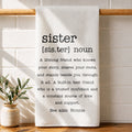 Personalized Dictionary Style Kitchen Towel for Sister Gift