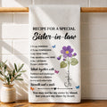 Personalized Kitchen Towel Custom Recipe for Sister-in-Law Gift