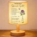 Personalized Fabric Lamp Custom Name Floral Butterfly Gift for Sister Fabric Lamp GradoCreations