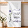 Personalized Kitchen Towel Custom Floral Design Gift for Sister-in-Law Kitchen Towel GradoCreations
