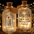 Personalized Short Bottle Light for Sister-in-Law Cute Gift Short Bottle Light GradoCreations