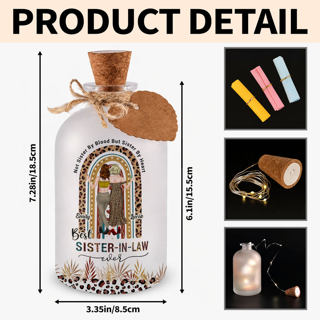 Personalized Short Bottle Light for Sister-in-Law Cute Gift Short Bottle Light GradoCreations