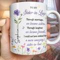 Personalized Purple Flower Butterflies Coffee Mug Gift for Sister-in-Law Edge-to-edge Mug GradoCreations