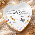 Personalized Heart Shaped Jewelry Dish Custom Name Gift for Sister Heart Jewelry Dish GradoCreations
