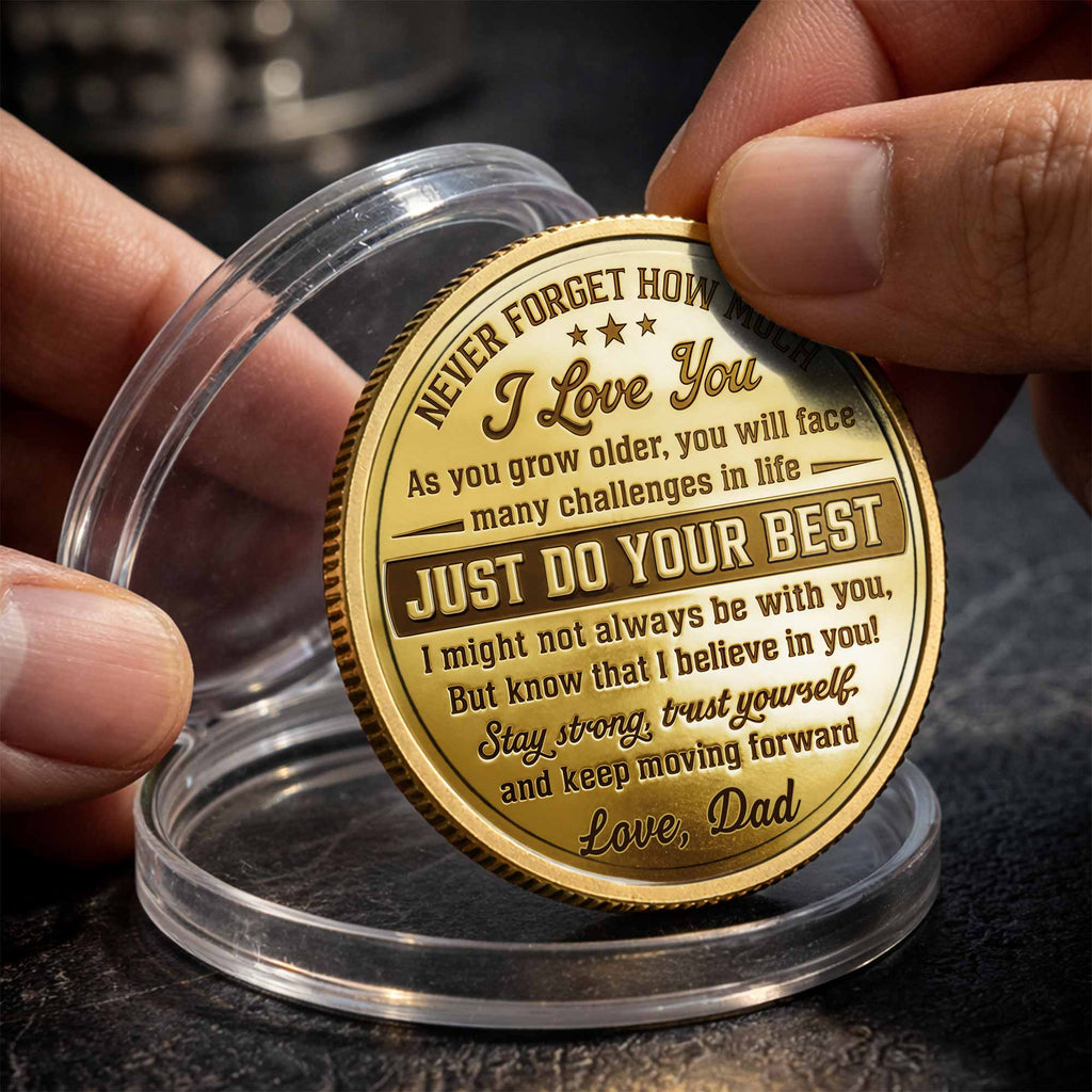 Personalized Fist Bump Commemorative Coin Custom Gift for Son Commemorative Coin GradoCreations