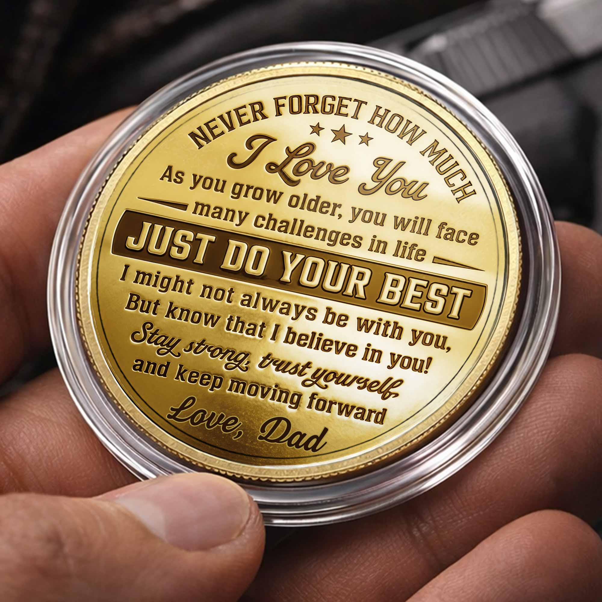 Personalized Fist Bump Commemorative Coin Custom Gift for Son Commemorative Coin GradoCreations