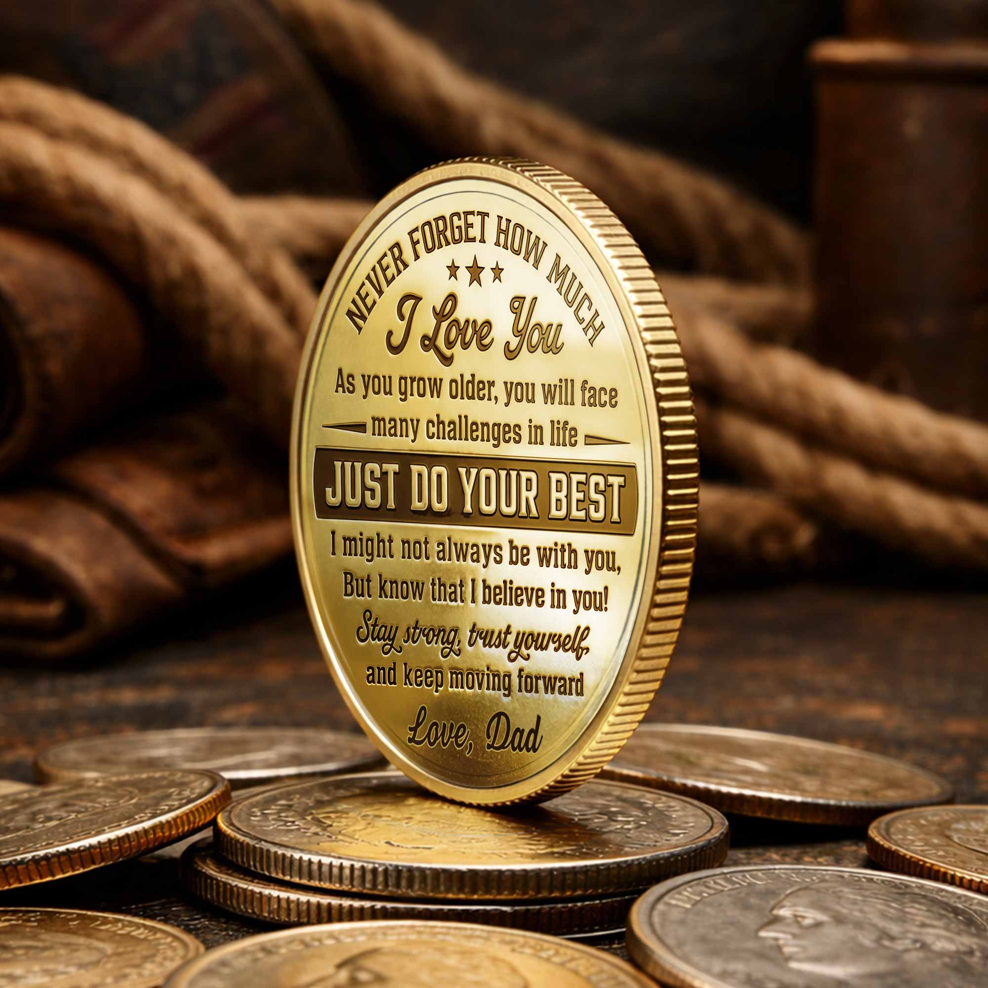 Personalized Fist Bump Commemorative Coin Custom Gift for Son Commemorative Coin GradoCreations