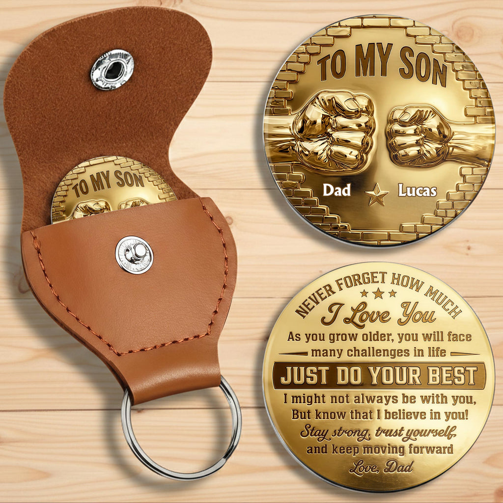 Personalized Pocket Hug Token Custom Message Gift for Son