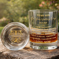 Personalized Whiskey Glass Custom Name Gift for Son Wedding Whiskey Glass GradoCreations