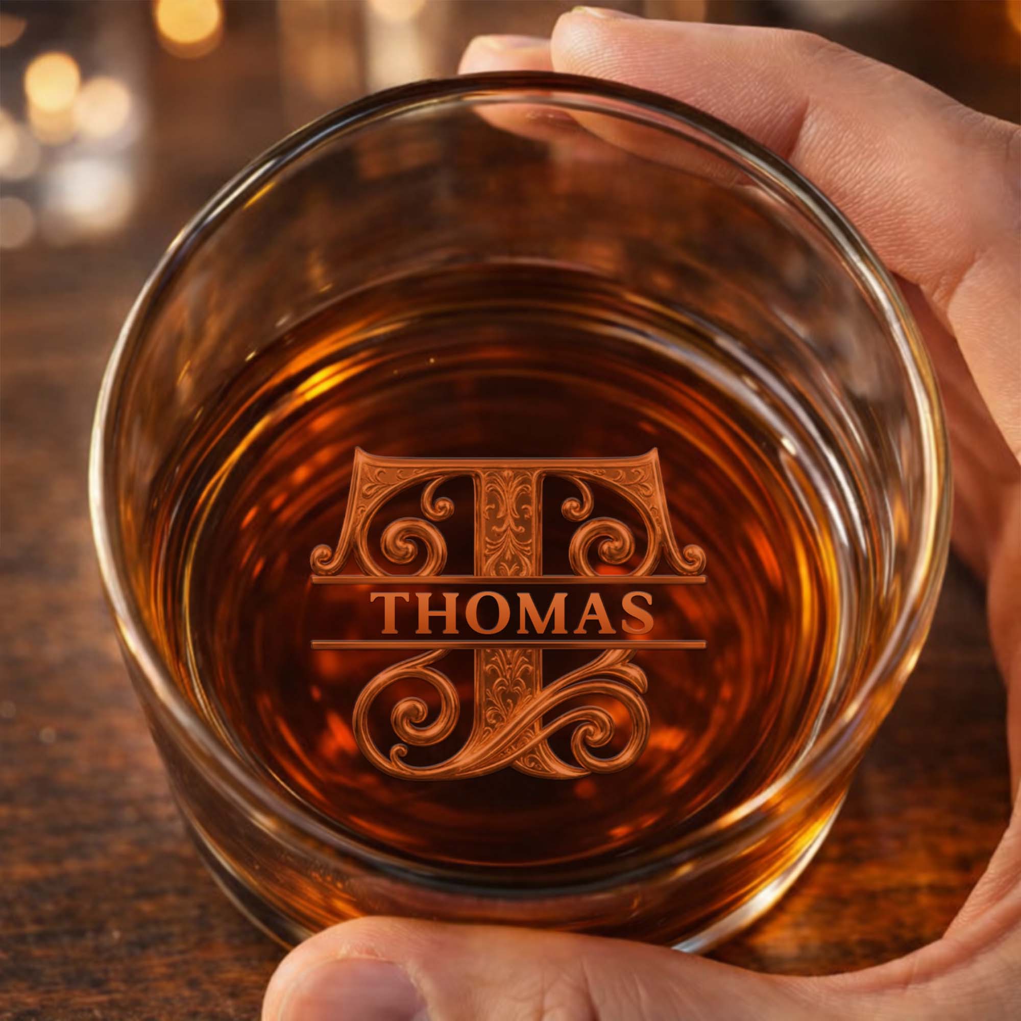 Personalized Whiskey Glass Custom Name Gift for Son Wedding Whiskey Glass GradoCreations