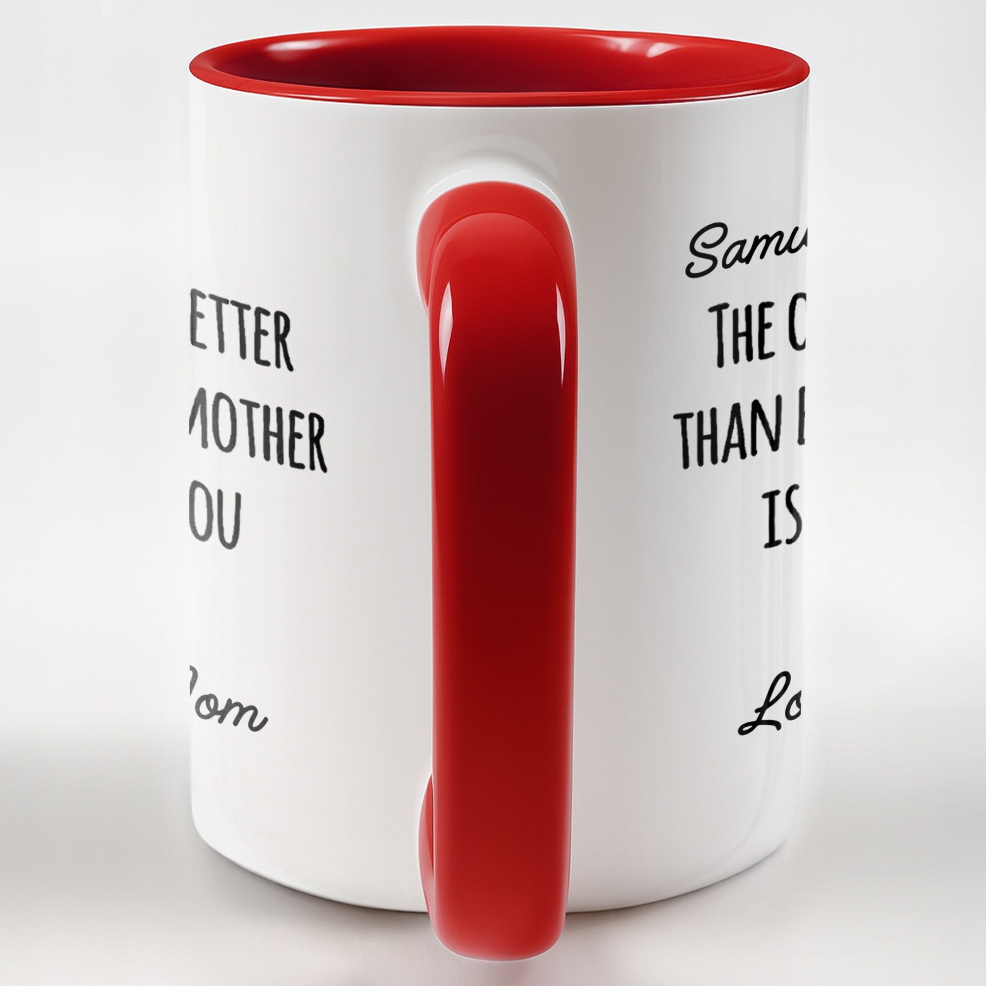 Personalized Accent Mug Custom Message Gift for Dad Accent Mug GradoCreations