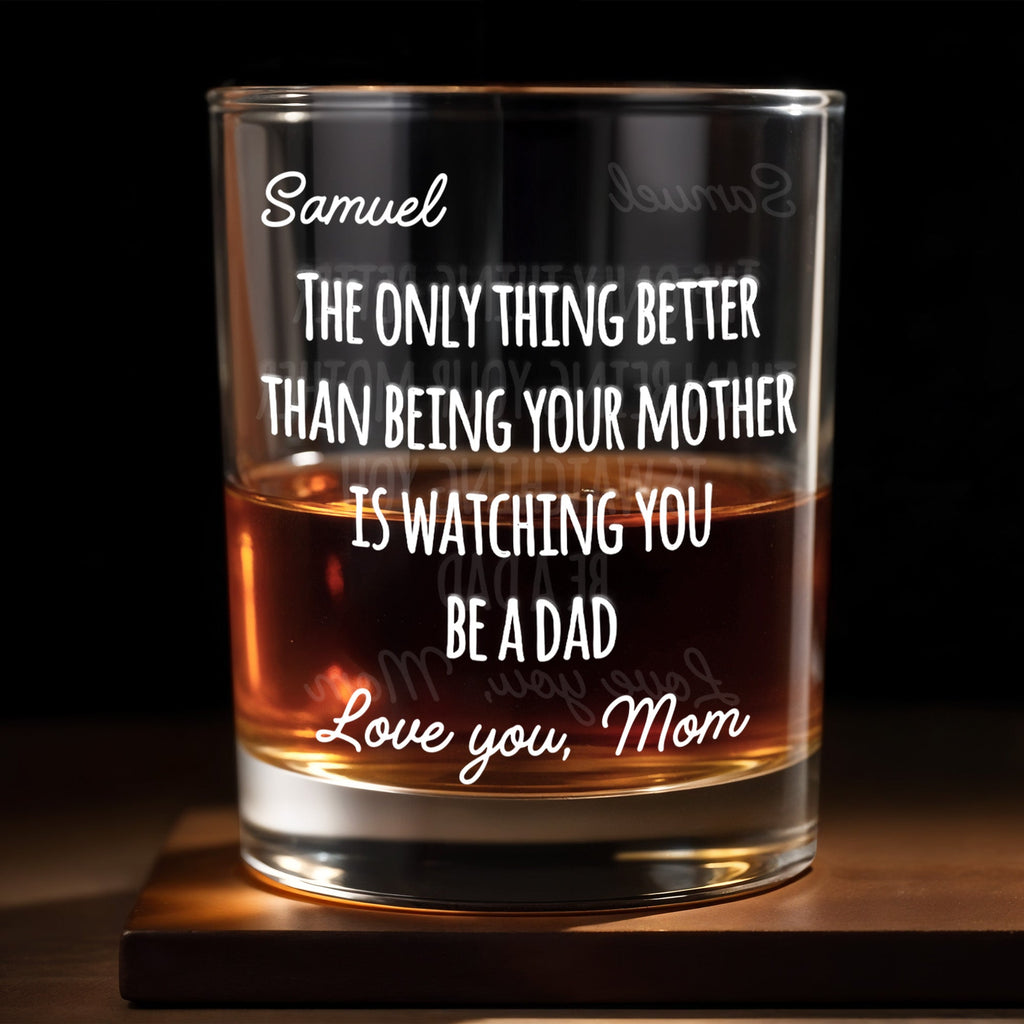 Personalized Custom Whiskey Glass Gift for Dad - 8oz/11oz Whiskey Glass GradoCreations