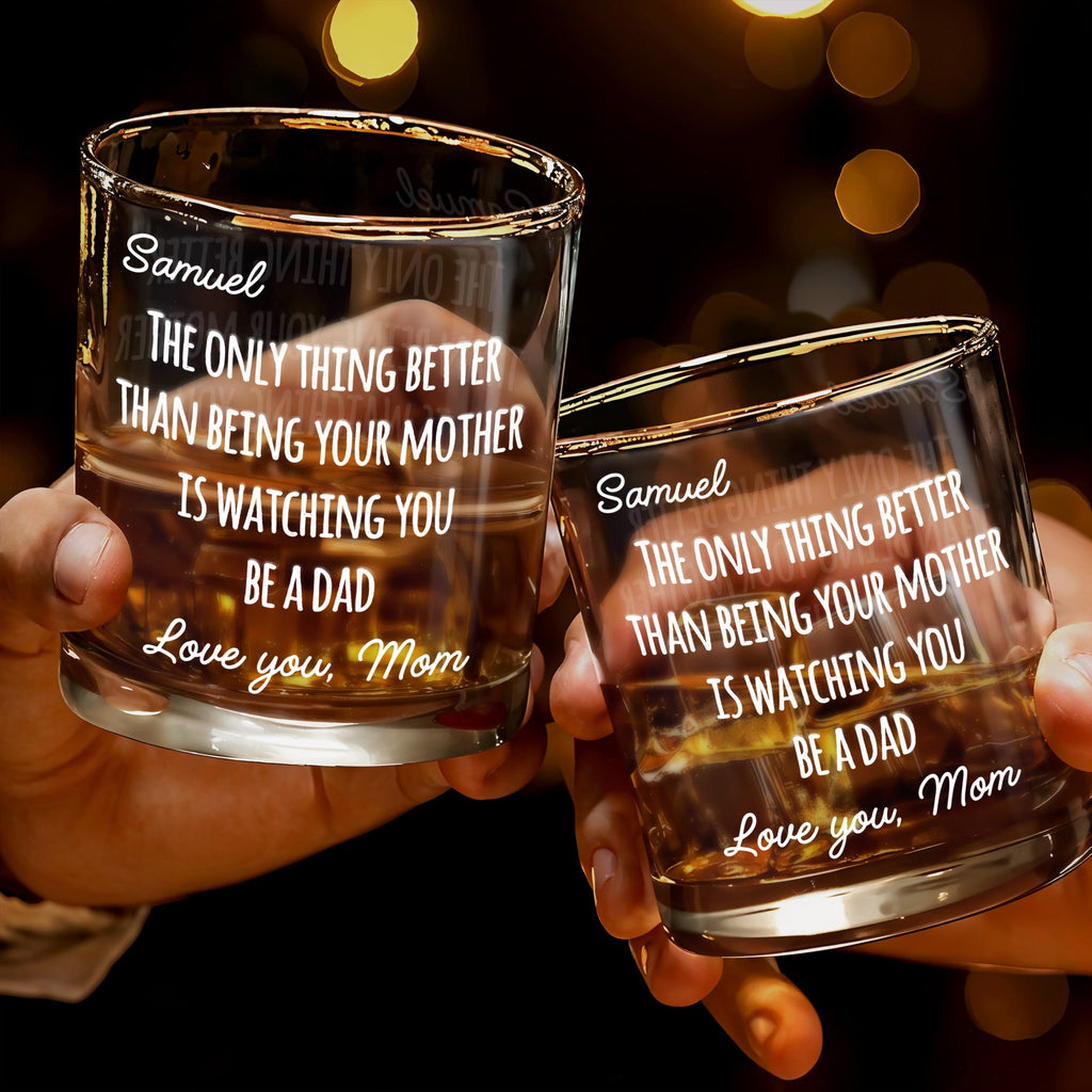 Personalized Custom Whiskey Glass Gift for Dad - 8oz/11oz Whiskey Glass GradoCreations