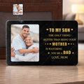 Personalized Aluminum Wallet Card for Son Custom Message Gift Wallet Card GradoCreations