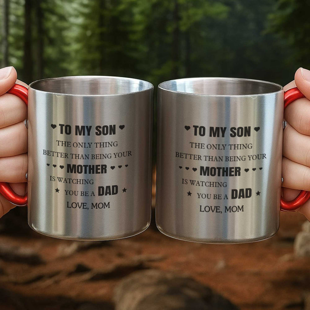 Personalized Stainless Steel Carabiner Mug Custom Gift for Son Carabiner Mug GradoCreations
