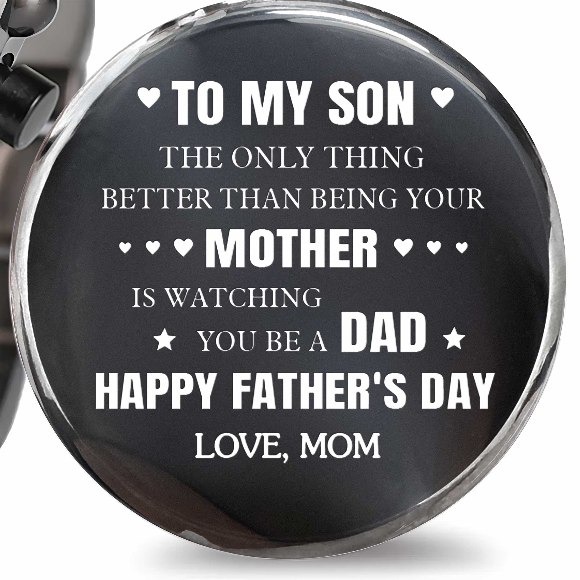 Personalized Engraved Wooden Watch Custom Gift for Son Wooden Watches GradoCreations