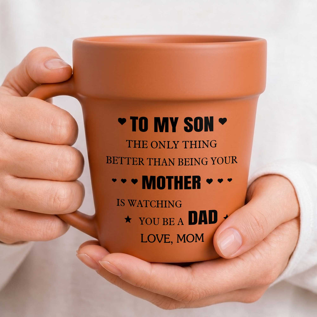 Personalized Ceramic Mug Gift for Son Love You Mom