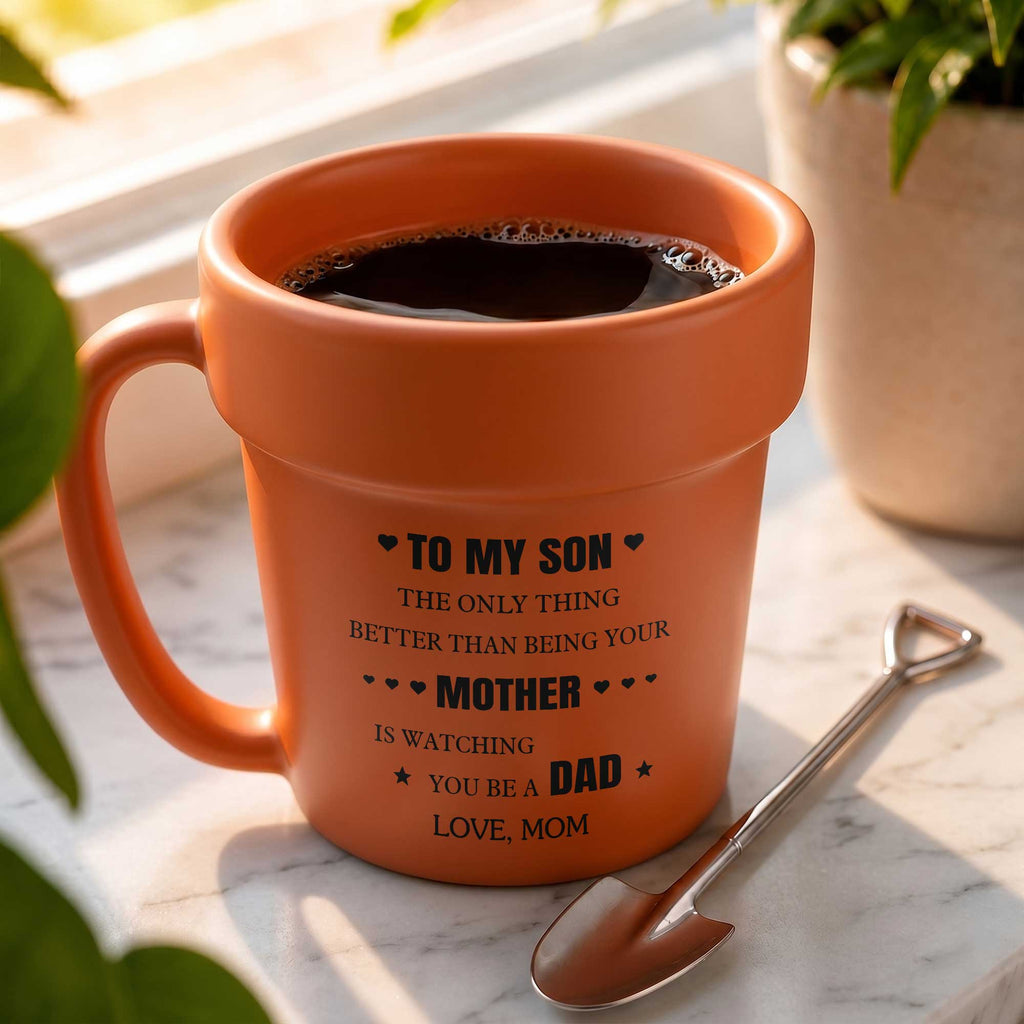 Personalized Ceramic Mug Gift for Son Love You Mom