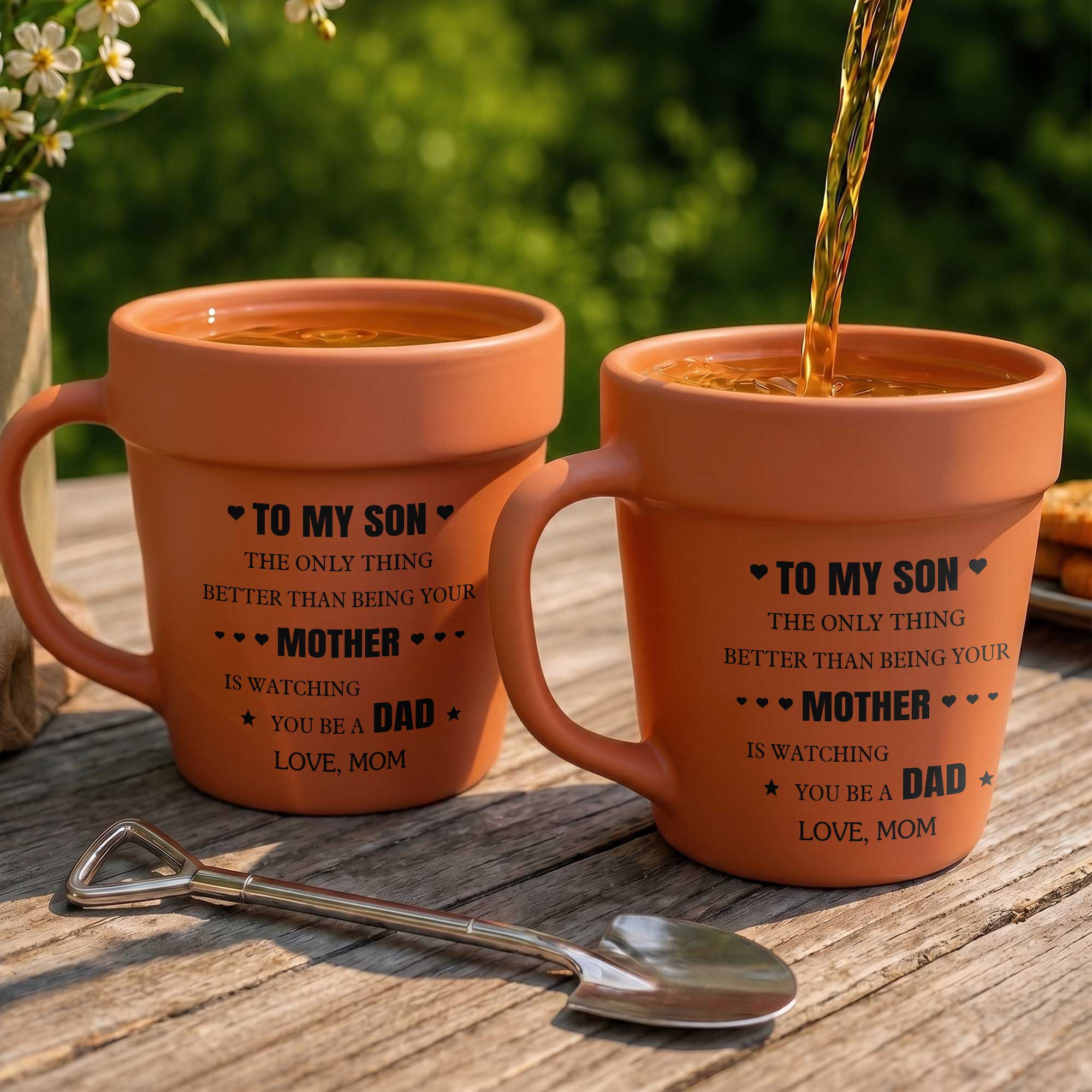 Personalized Ceramic Mug Gift for Son Love You Mom