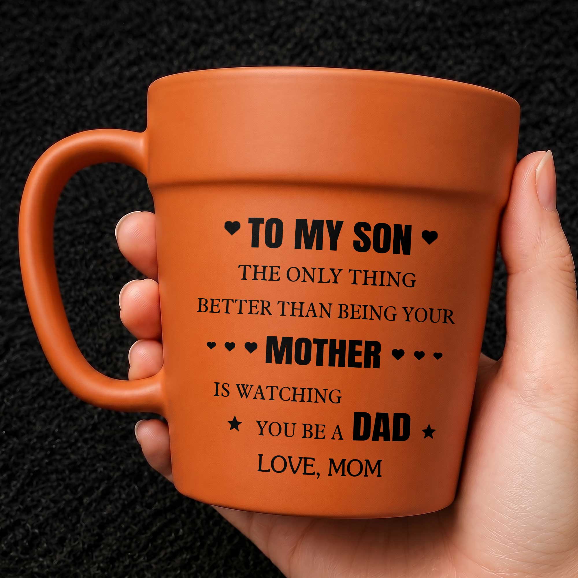Personalized Ceramic Mug Gift for Son Love You Mom