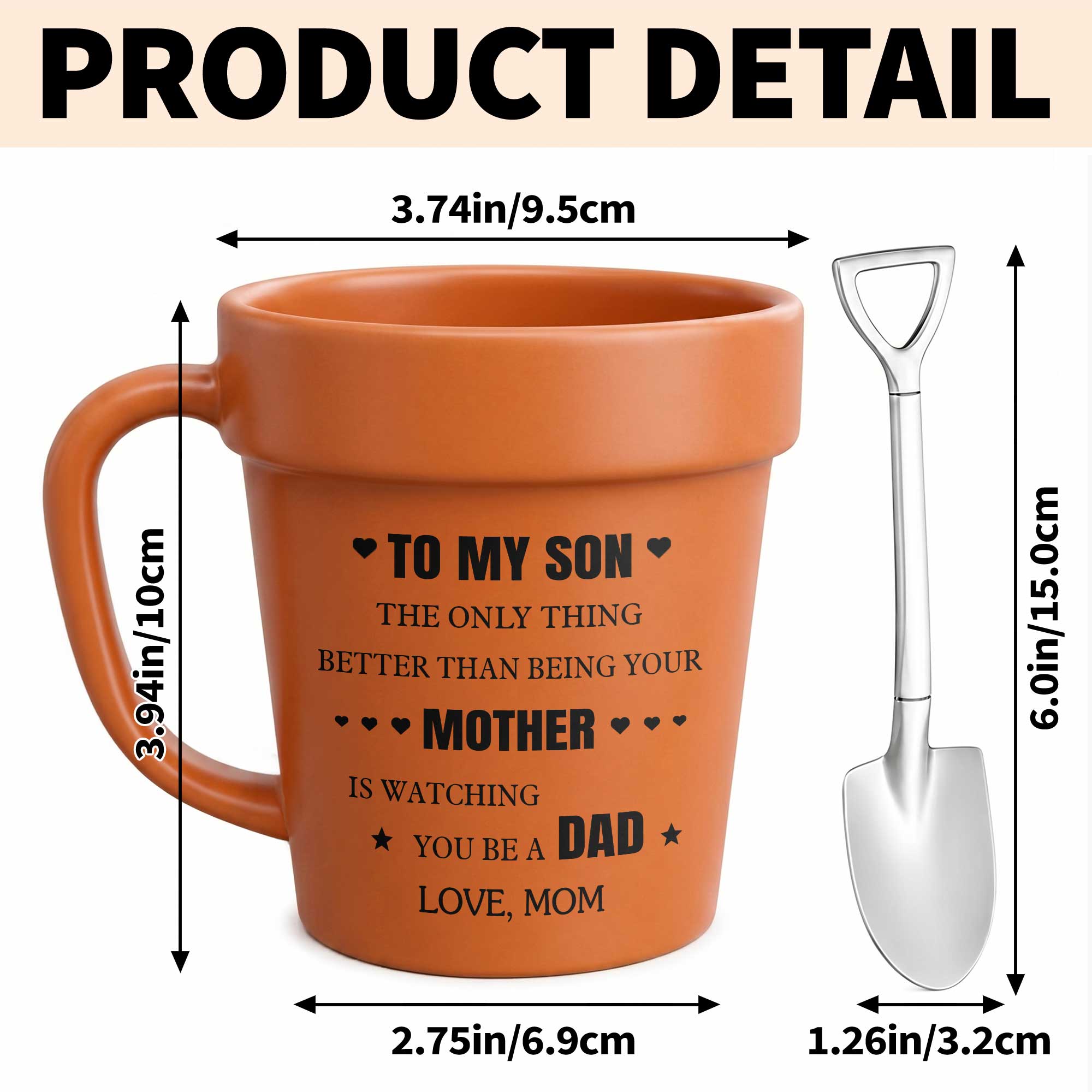 Personalized Ceramic Mug Gift for Son Love You Mom