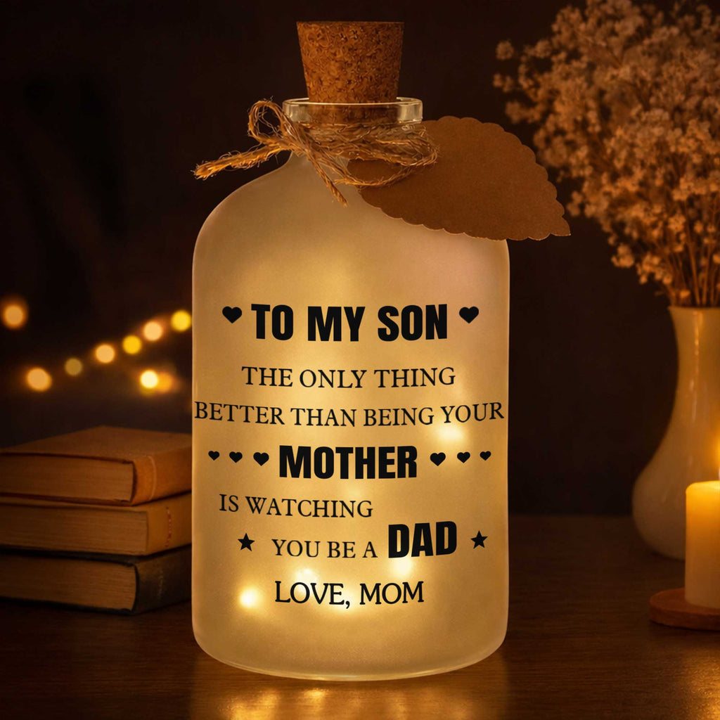 Personalized Short Bottle Light Custom Gift for Son Short Bottle Light GradoCreations