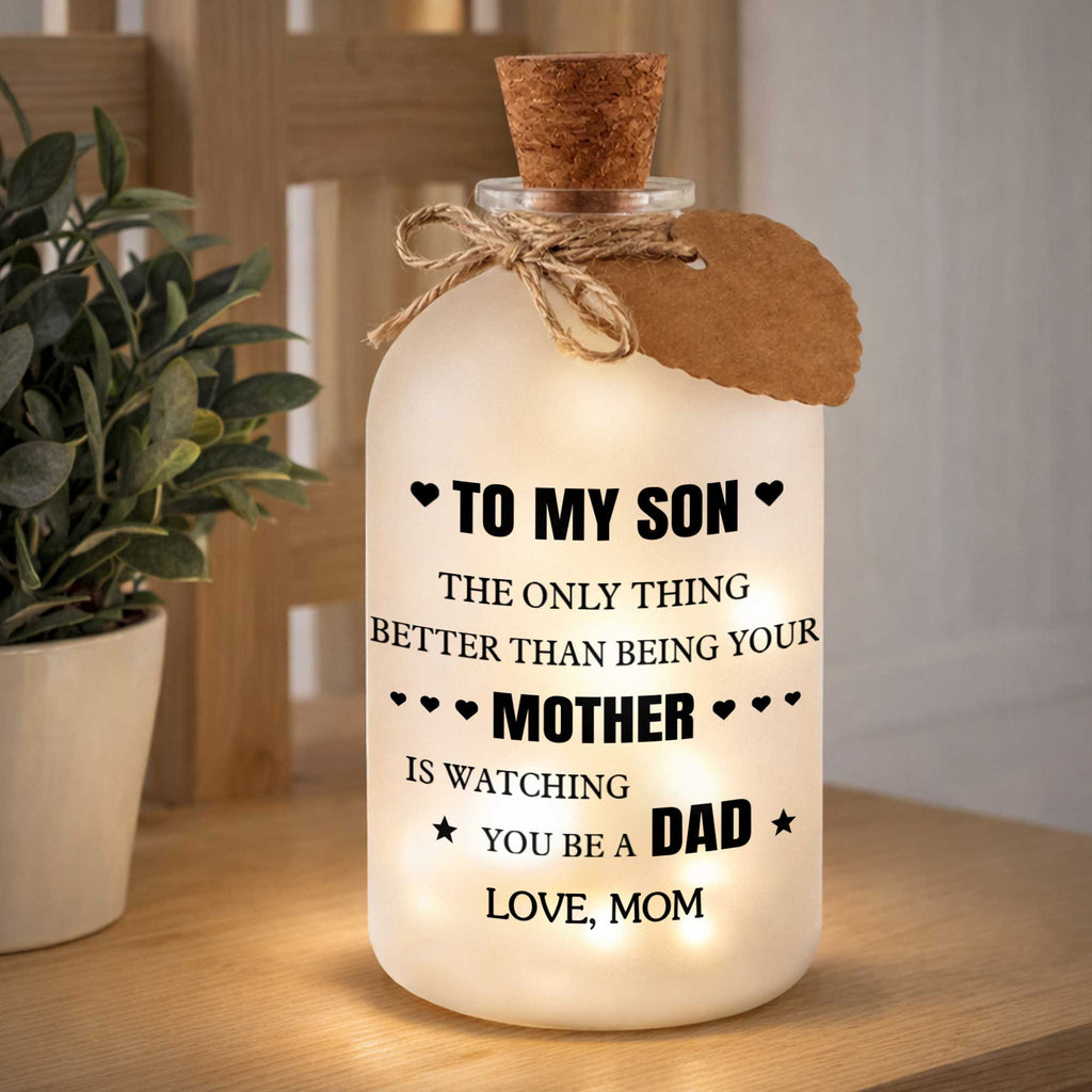 Personalized Short Bottle Light Custom Gift for Son Short Bottle Light GradoCreations