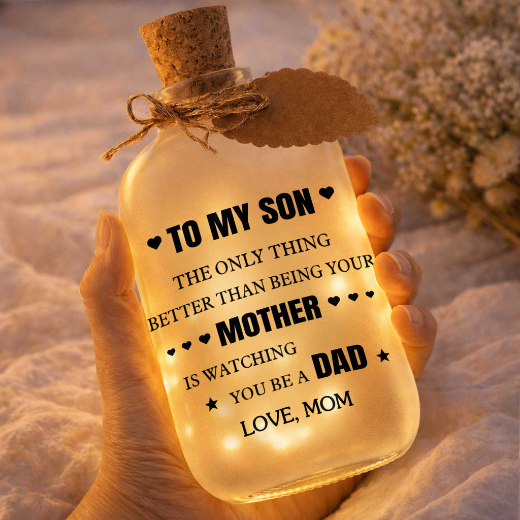 Personalized Short Bottle Light Custom Gift for Son Short Bottle Light GradoCreations