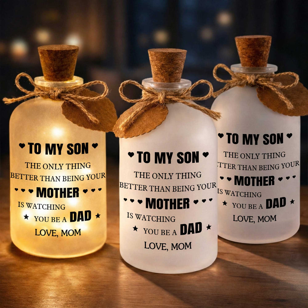 Personalized Short Bottle Light Custom Gift for Son Short Bottle Light GradoCreations