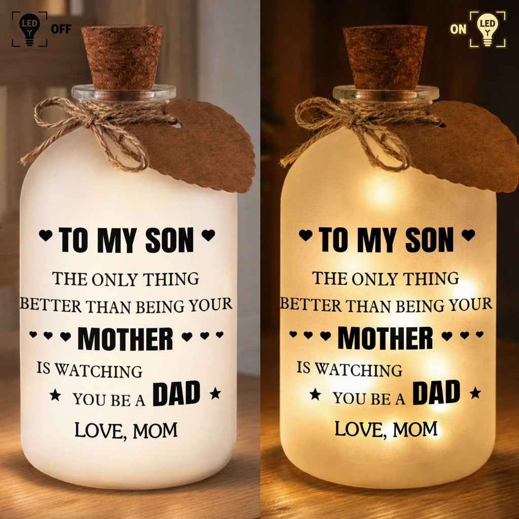 Personalized Short Bottle Light Custom Gift for Son Short Bottle Light GradoCreations