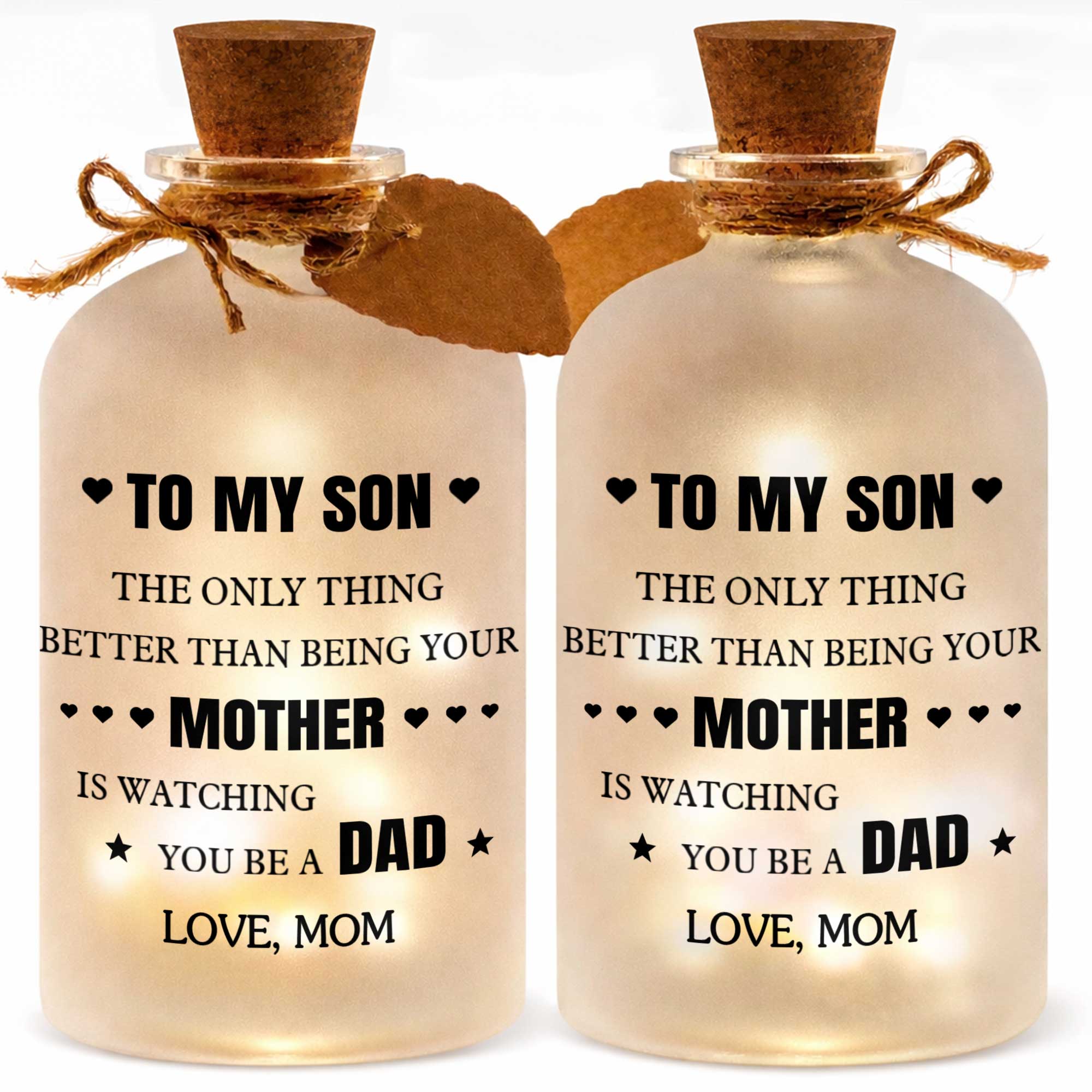 Personalized Short Bottle Light Custom Gift for Son Short Bottle Light GradoCreations