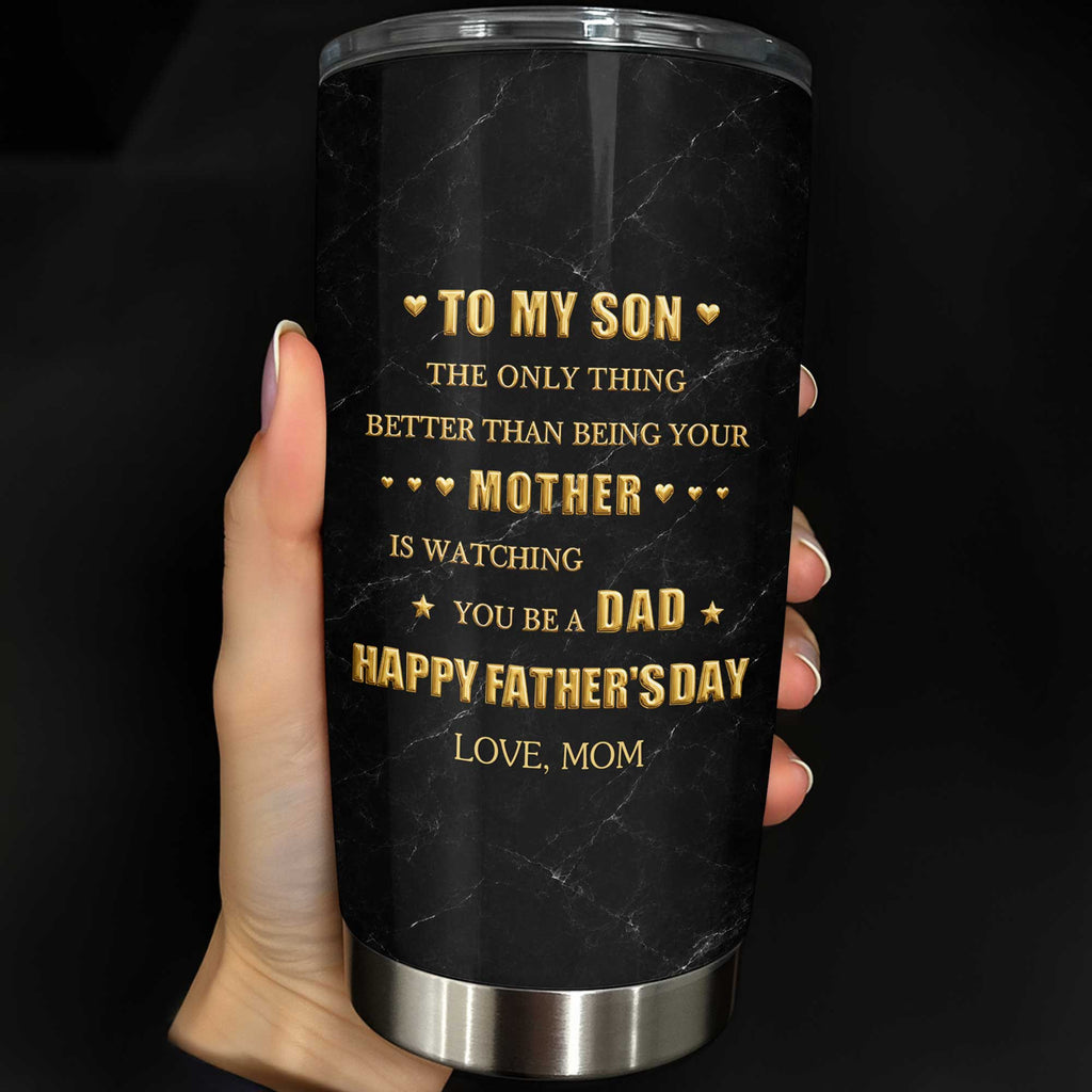 Personalized Stainless Steel Tumbler Custom Gift for Son - Father's Day, Birthday Tumbler GradoCreations