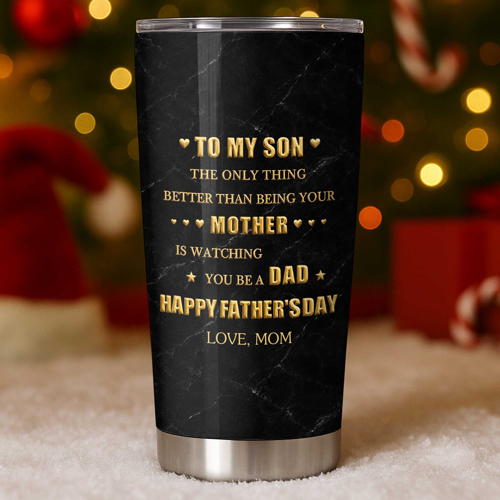 Personalized Stainless Steel Tumbler Custom Gift for Son - Father's Day, Birthday Tumbler GradoCreations